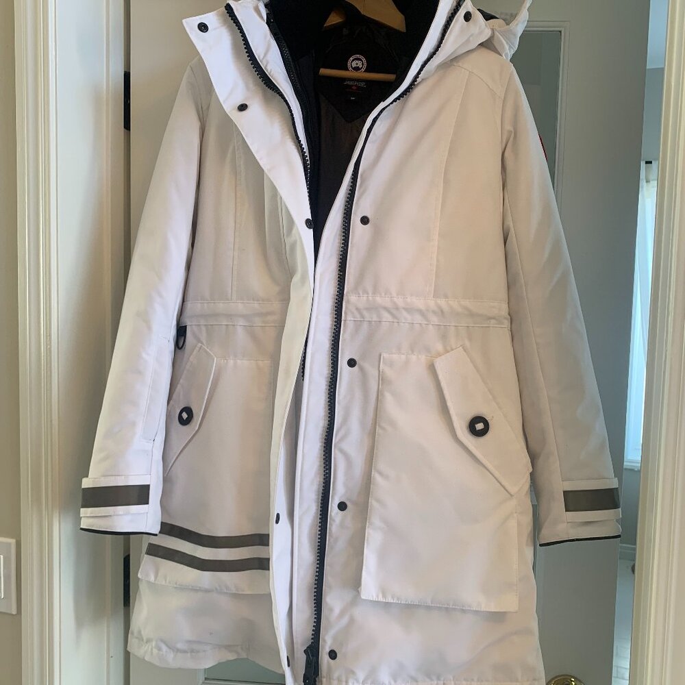 Women's White Canada Goose Limited Edition Toronto Parka